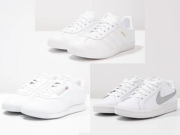 Todas disponibles en Zalando. Adidas Originals Gazelle: 53,95 euros / Reebok Classic Princess: 59,45 euros / Nike Sportswear Court Royale: 55 euros.