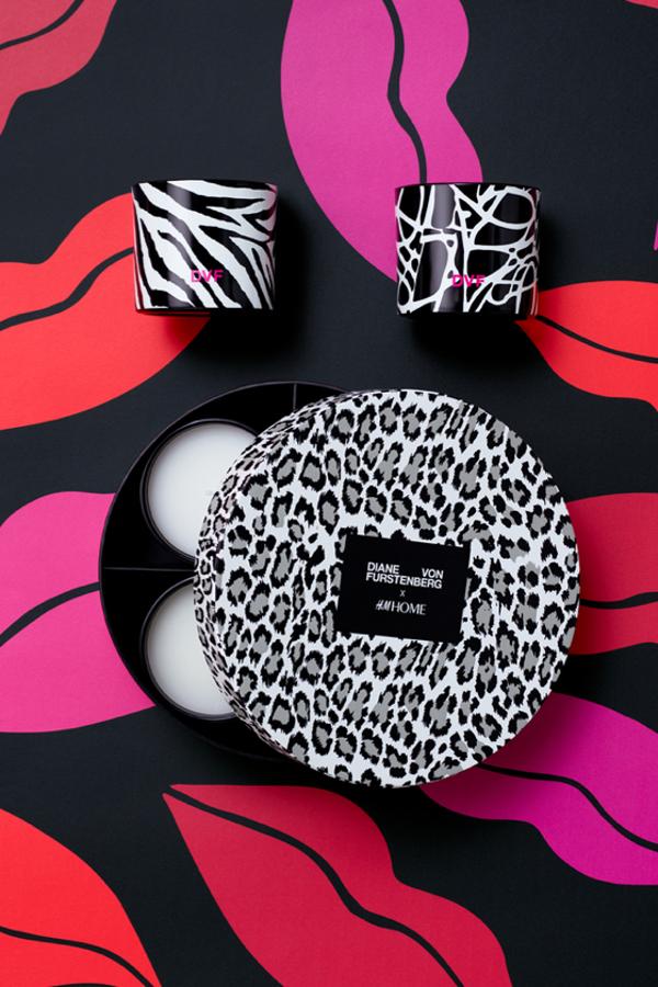 Este pack de velas con caja de regalo de la colección deco de Diane von Furstenberg x H&M Home cuesta 34.99 euros.