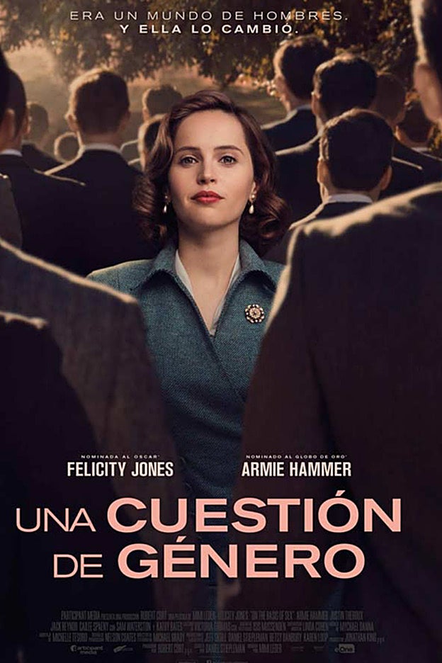 Felicity Jones interpretó en 2019 a la jueza Ruth Bader Ginsburg.