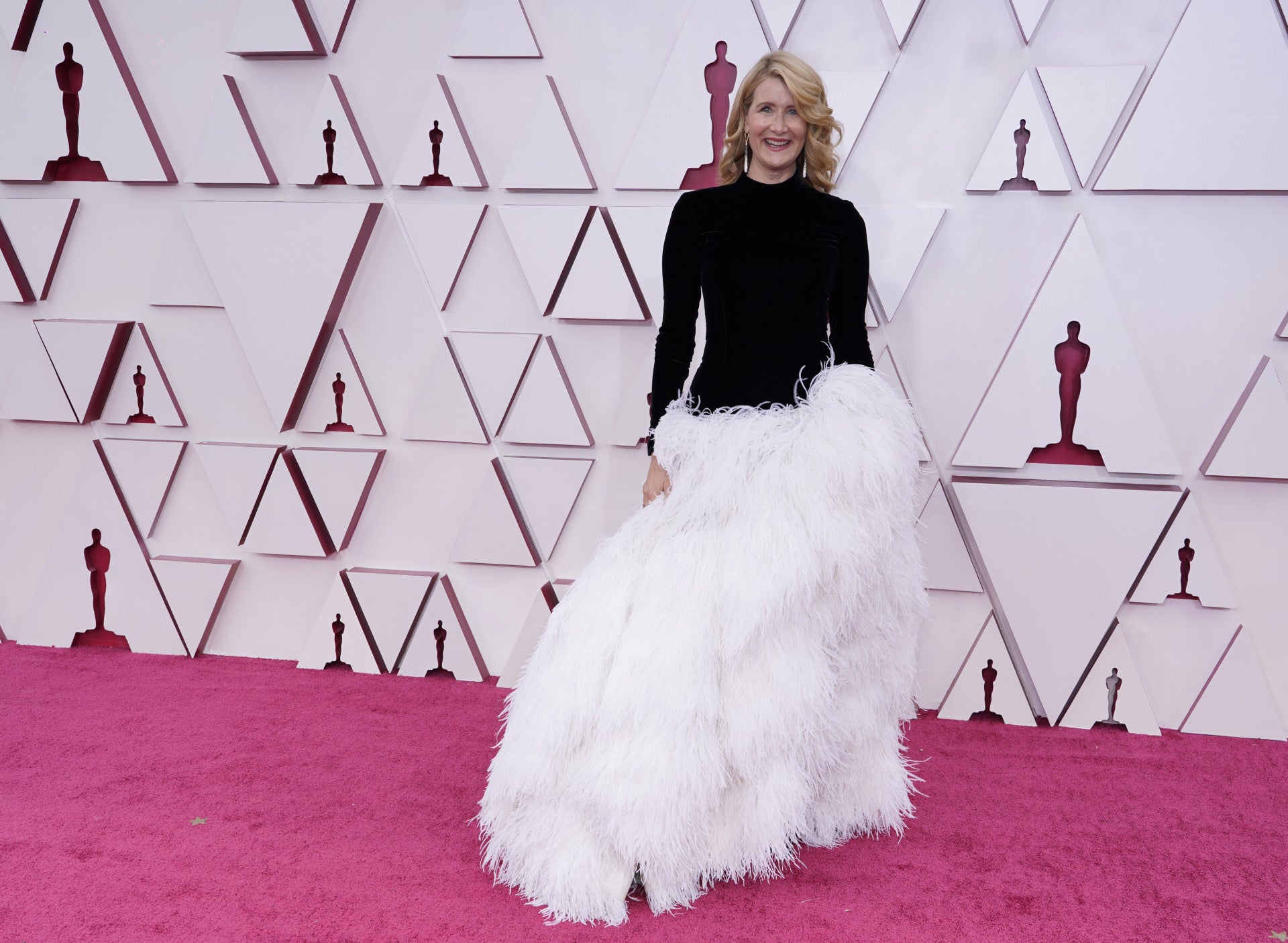 Laura Dern, de Oscar de la Renta.