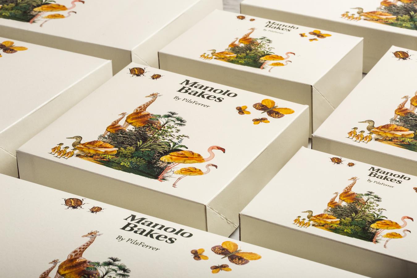 Un desayuno o una merienda deliciosa con los famosos Manolitos de Manolo Bakes y su caja especial del Día de la Madre decorada por la artista Pils Ferrer.