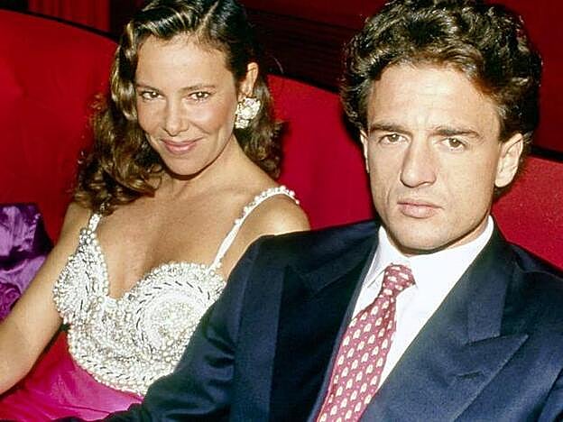 Ána Obregón y Alessandro Lecquio fueron una de las parejas de moda a principios de los años 90.
