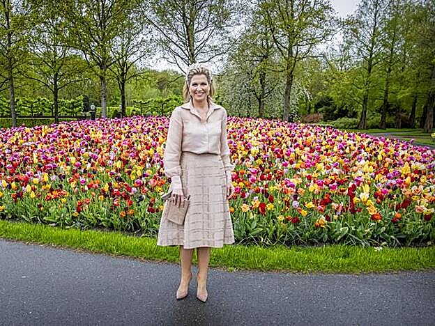 La Reina Máxima de Holanda en uno de sus últimos actos públicos.