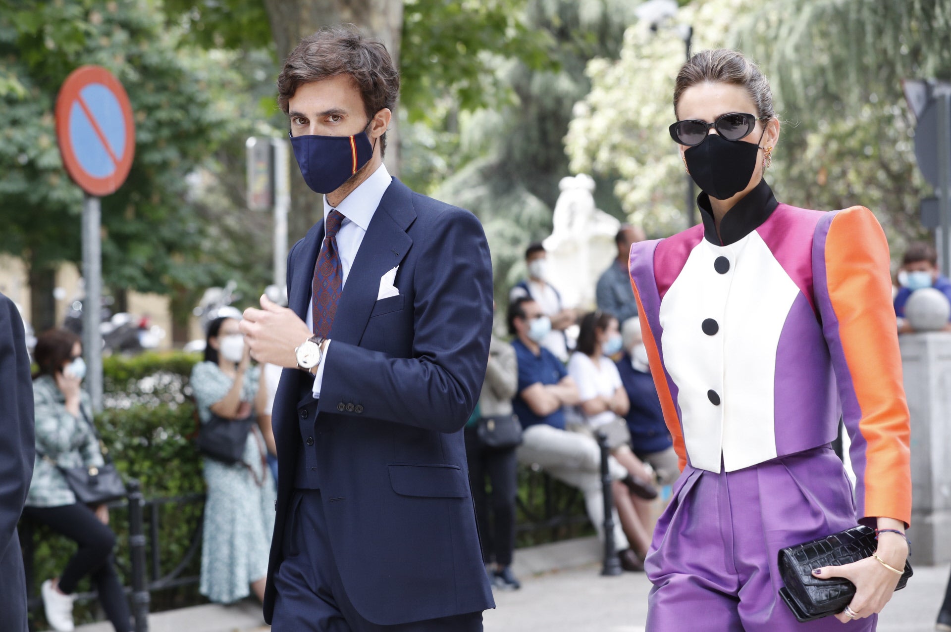 Enrique Solís con su novia Alejandra Domínguez.