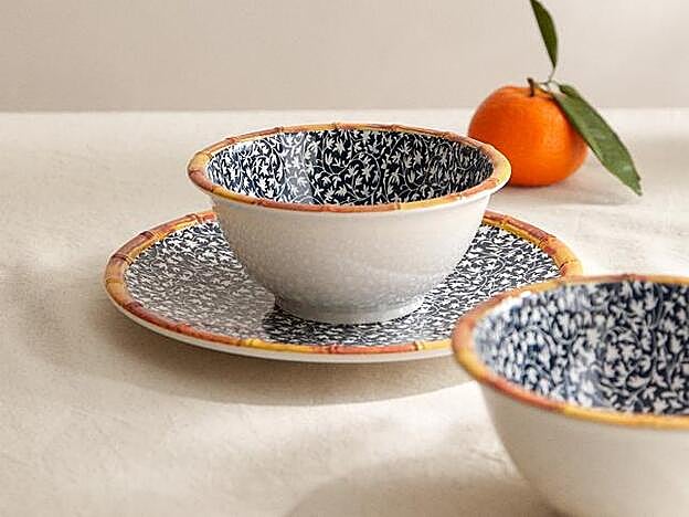 Bol y plato llano de Zara Home.