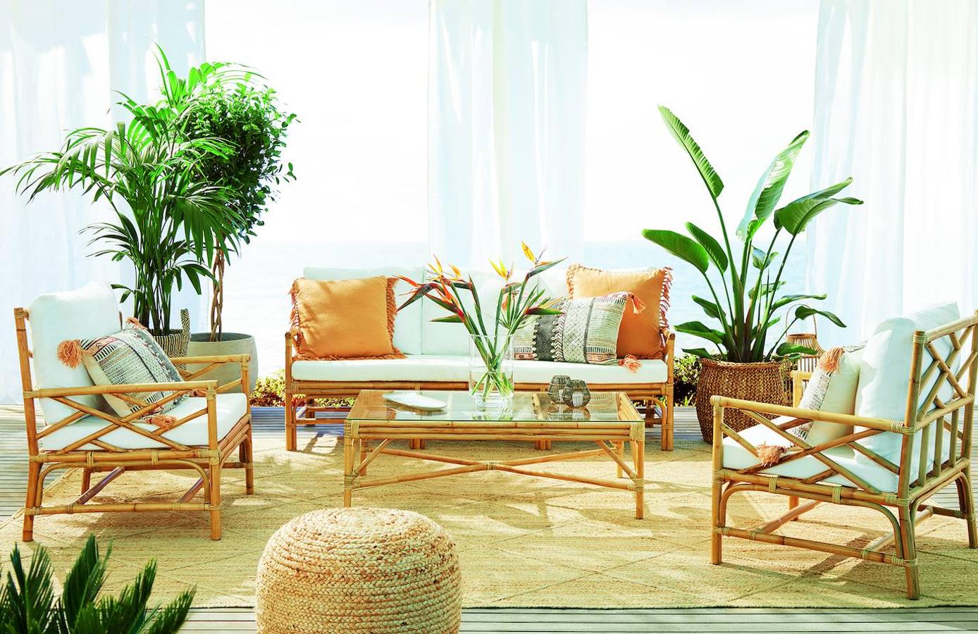 Colección de jardín Tobago de El Corte Inglés (piezas, desde 249 €).