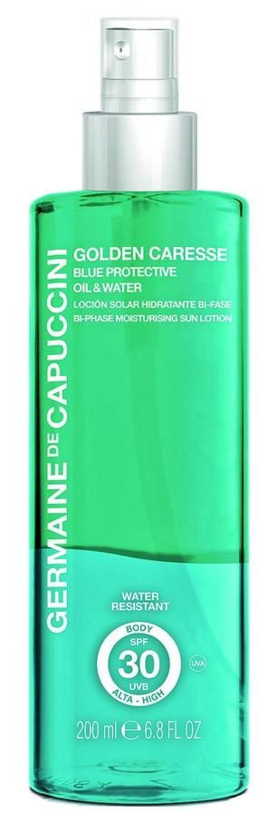 Germaine de capuccini. Loción hidratante bifásica Blue Protective Oil & Water (31,90 €).