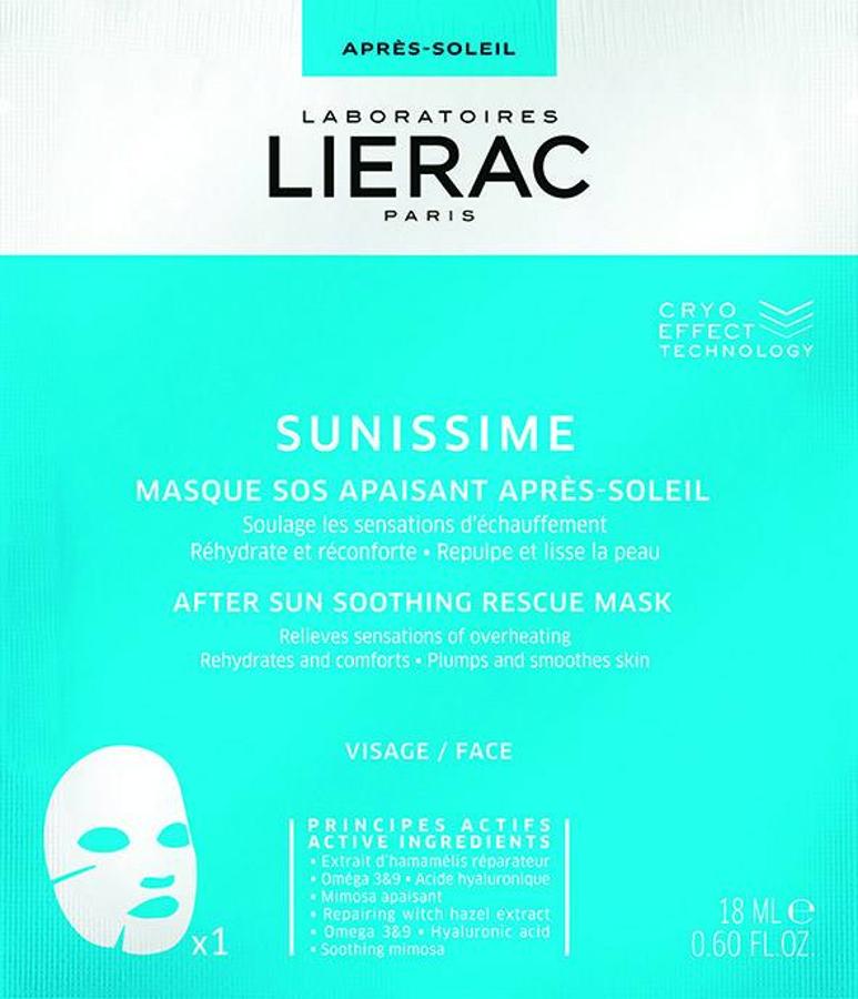 Lierac. Mascarilla SOS calmante aftersun Sunissime (6,90 €).