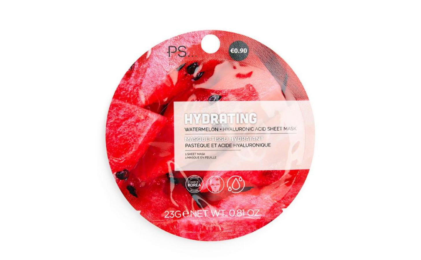 Ácido hialurónico: Mascarilla facial hidratante de sandía y ácido hialurónico de PS