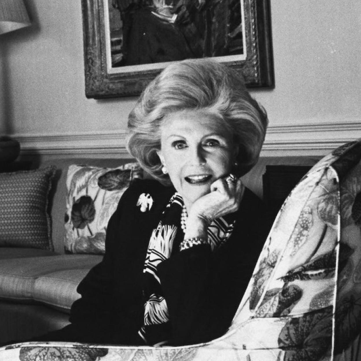 Pamela Harriman, fotografiada en su casa de Georgetown en 1993.