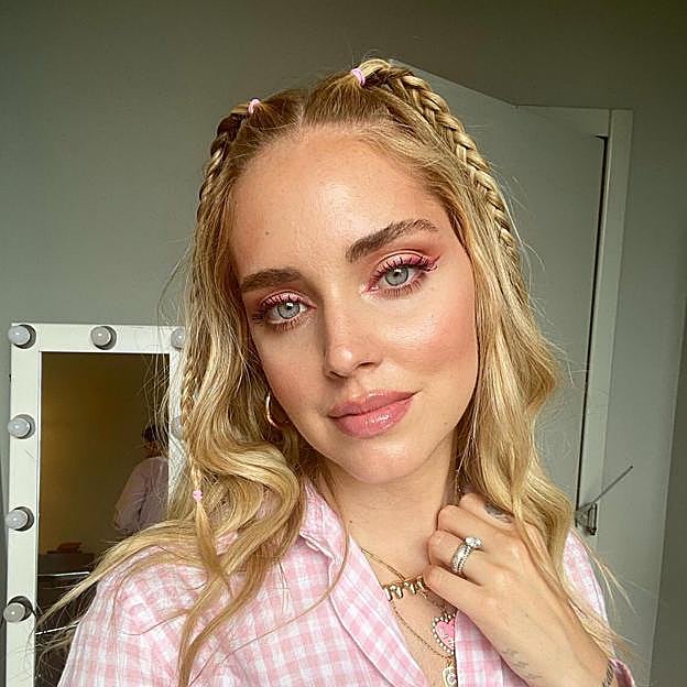 Chiara Ferragni con las trenzas 'baby braids' 