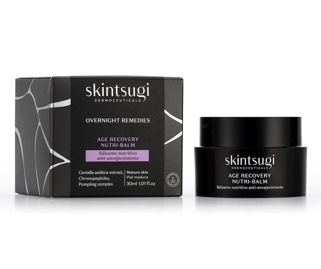 Pensado para la rutina nocturna, trabaja durante las horas de descanso en la regeneración de la piel. Con extracto de centella asiática y péptidos combate los signos del envejecimiento para conseguir una apariencia visiblemente más joven. (14,90 euros).