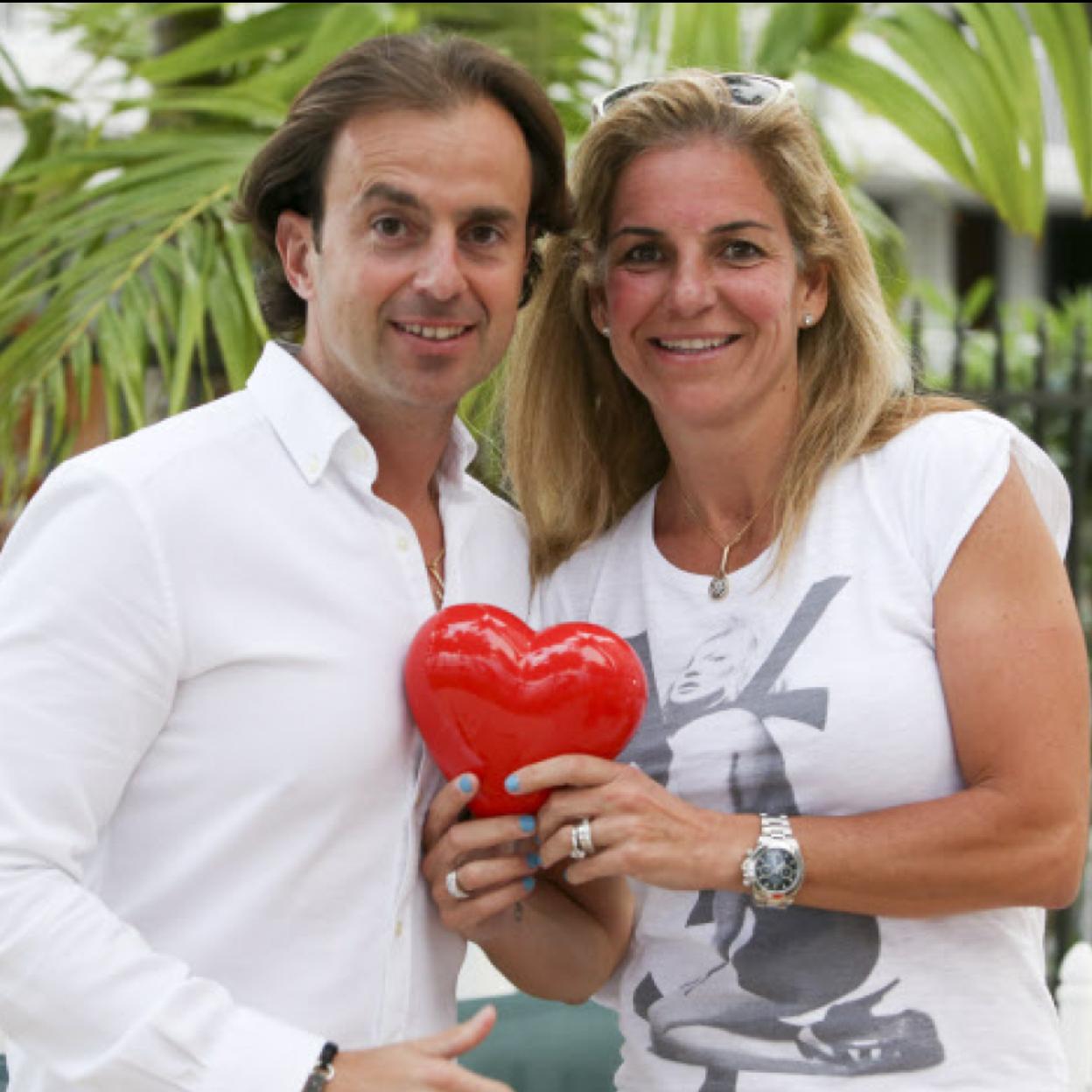Arantxa Sánchez Vicario y su ex marido, Josep Santacana 