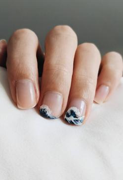 Imagen secundaria 2 - Diferentes modelos de manicura wave.