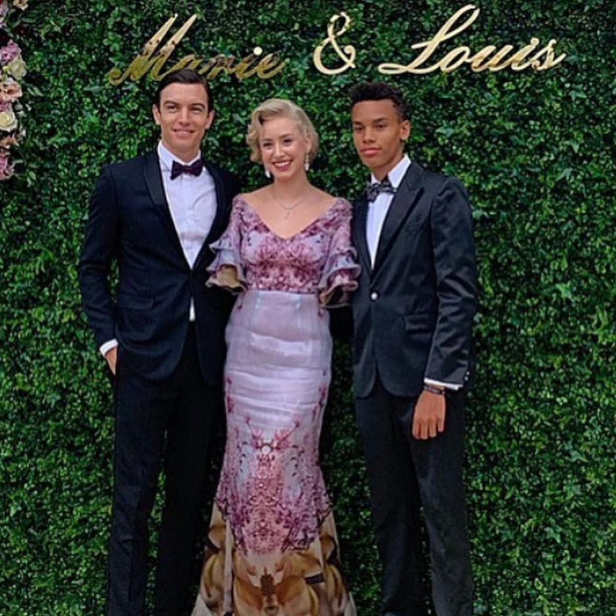 Jazmin Grace y Alexandre en la boda de su primo Louis Ducruet