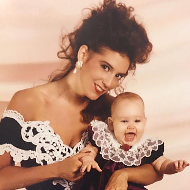 La madre de Jazmin Grace, Tamara Rotolo, con ella en brazos.