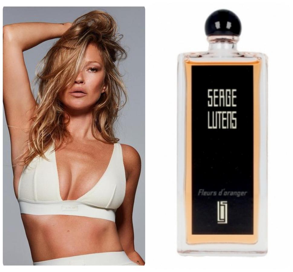 El icono de moda declaró que Eau Dynamisante de Clarins, Fleurs D'Oranger de Serge Lutens, eran algunos de sus perfumes de cabecera. El primero es refrescante, mezcla de limón, pachuli, ginseng y té blanco. El segundo tiene notas de flor de naranjo, combinando lo cítrico con lo amargo.