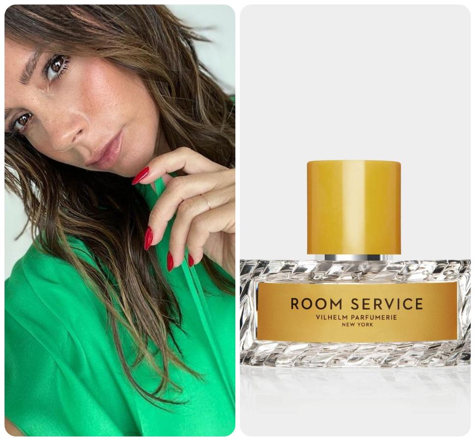Beckham es una apasionada de las fragancias. Las últimas incorporaciones a su colección son Room Service y Mango Skin, ambas de Vilhelm Parfumerie. Las dos tienen notas florales y frutales.