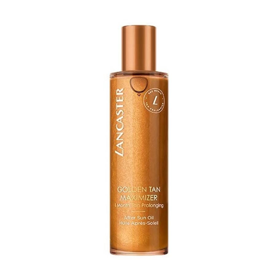 Tan Maximizer Sublimating Oil Reparing After Sun de Lancaster es un aceite que repara, calma e hidrata la piel revelando un bronceado duradero, intenso, luminoso y uniforme. Intensifica la producción de melanina para conseguir bronceado dorado, uniforme y duradero (17,56 euros).