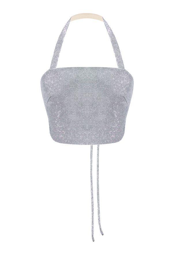 Top atado Estelle con cristales.