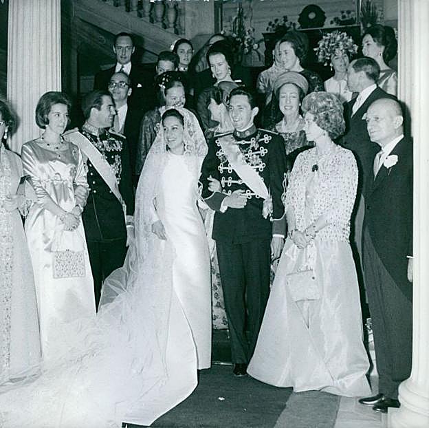 Imagen de la boda de Miguel de Grecia con Marina Karella.