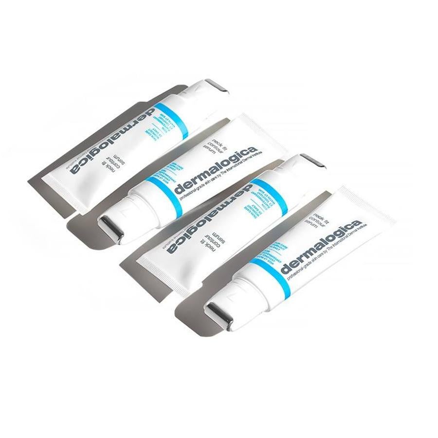 Serum con aplicador "roll-on" que tensa, esculpe y tonifica la piel del cuello, mediante su tecnología Flex Lift Contour. También ayuda a reducir la apariencia de arrugas.