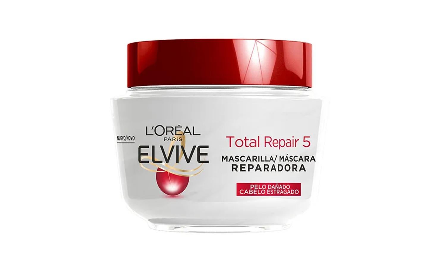 Mascarilla reparadora para pelo muy dañado, potenciado con un 10% de concentrado reparador con Keratina XS, que repara y refuerza el cabello para combatir los 5 signos del pelo muy dañado: el efecto paja, el cabello frágil, deshidratado, rígido y las puntas abiertas. Consíguela en Druni por 3,99 euros.