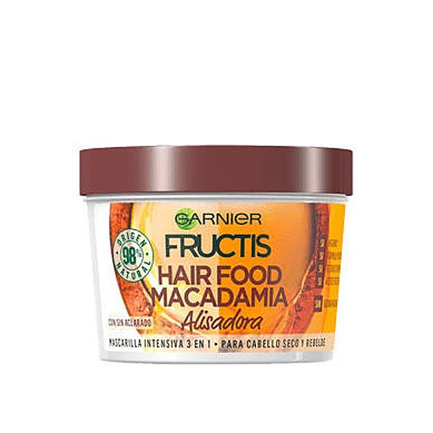 Hair Food Macadamia Alisante sirve como tratamiento, mascarilla y acondicionador