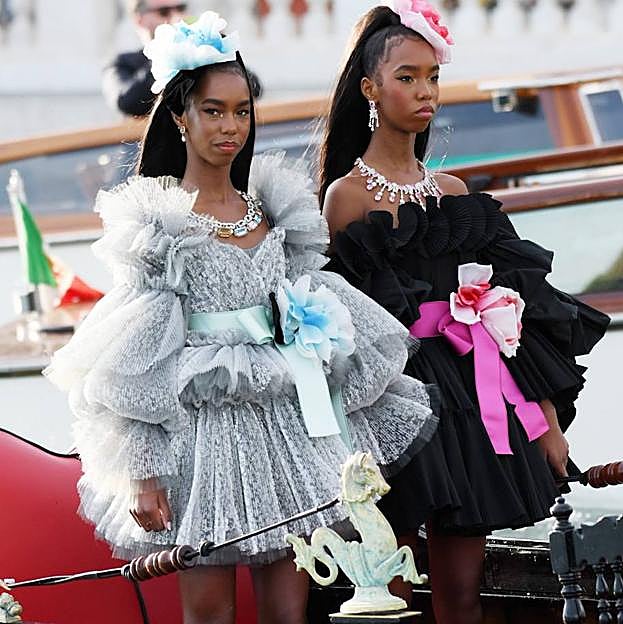 Imagen principal - Dolce &amp; Gabbana convierten Venecia en el escenario más espectacular para su colección de Alta Moda