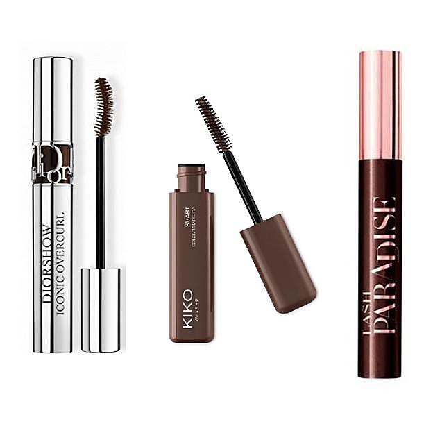 1. Máscara Diorshow Overcurl de Dior. 2. Smart Colour Mascara de Kiko Milano. 3. Lash Paradise de L'Oréal Paris.