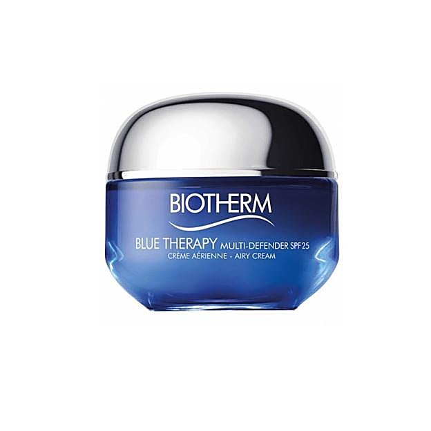 Blue Therapy Multi-Defender de Biotherm con SPF 25.