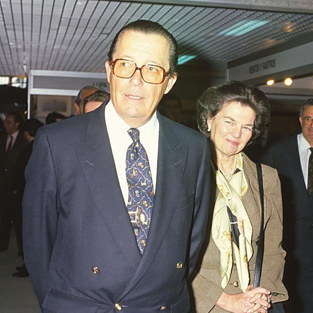 El infante Don Carlos de Borbón Dos Sicilias con su mujer la princesa Ana de Orleans