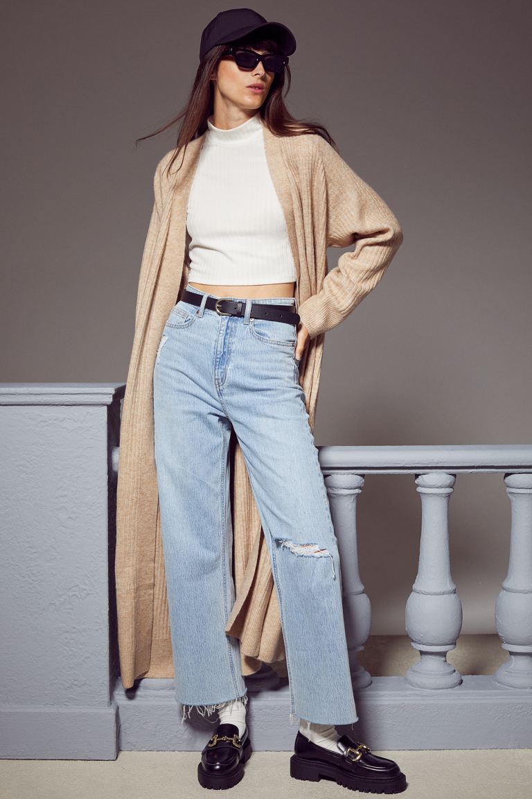 Chaqueta de punto sin solapas, de H&M (24,99 €).