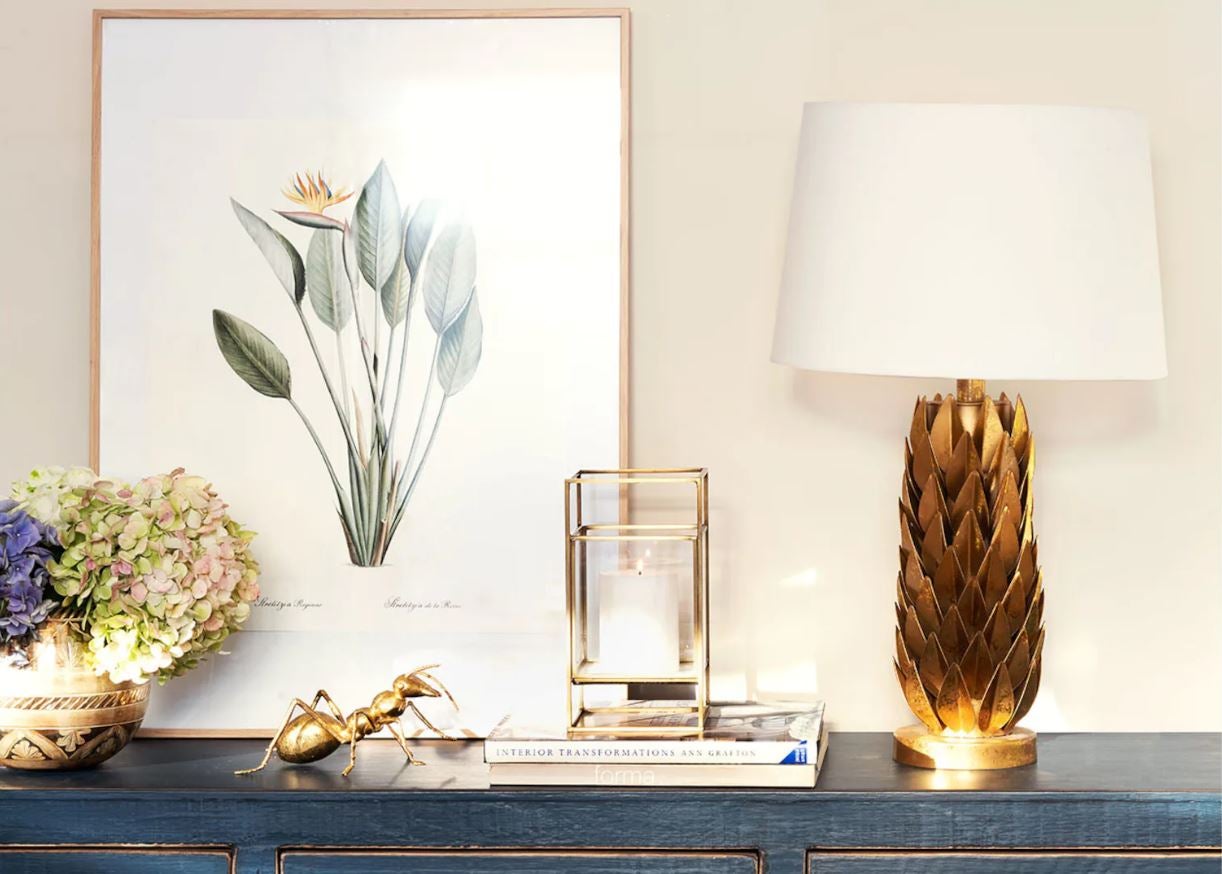 Estos adornos metalizados en dorado que pondrán un punto de diseño y sofisticación a tu recibidor, de la nueva colección Decora de El Corte Inglés (desde 24.99 euros).