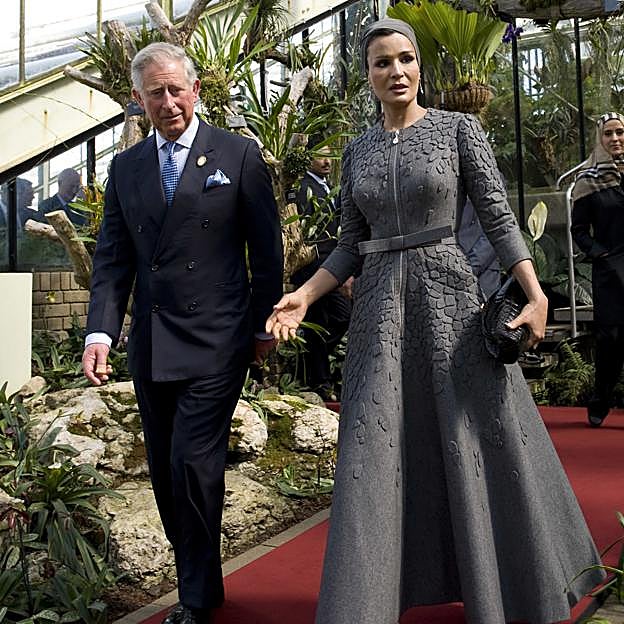 La ex jequesa con el príncipe Carlos de Inglaterra