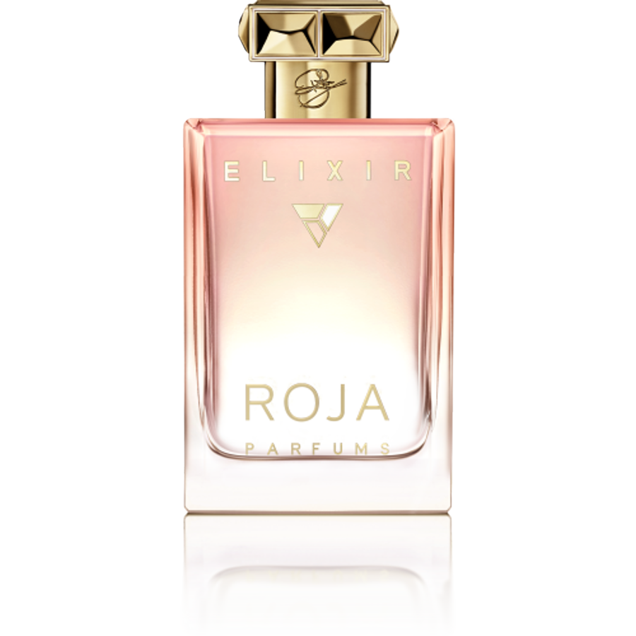 ROJA PARFUMS. Elixir Essence, una perfecta alquimia de siete flores y un toque dulce de vainilla y canela (275 € / 100 ml).