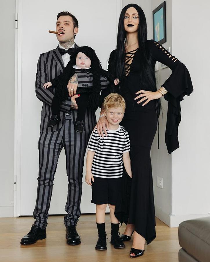 Chiara Ferragni y su familia.