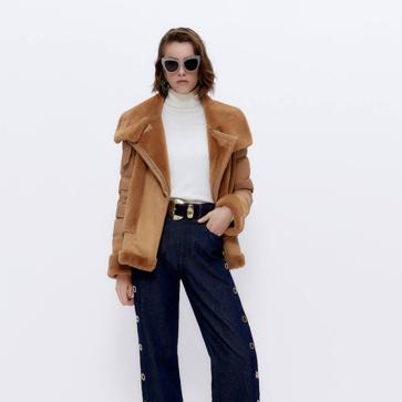 Imagen secundaria 1 - El abrigo definitivo de este otoño-invierno es una parka camel acolchada con pelo super sofisticada