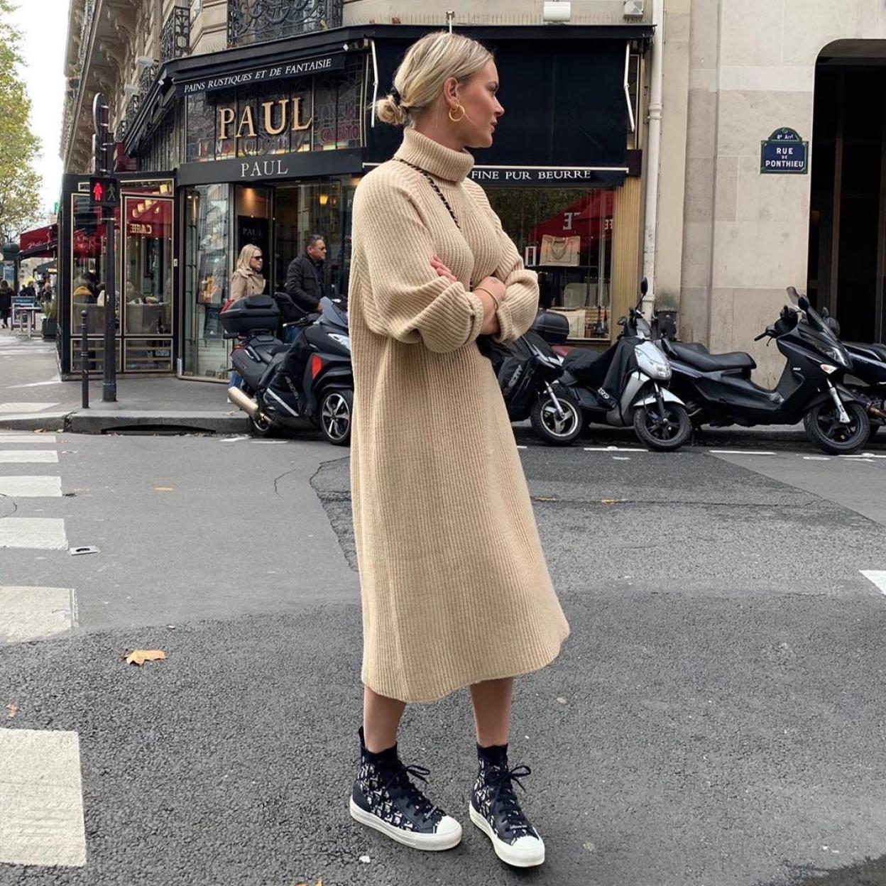 Pincha en la imagen para descubrir los vestidos de punto más bonitos con los que vas a arrasar este otoño.