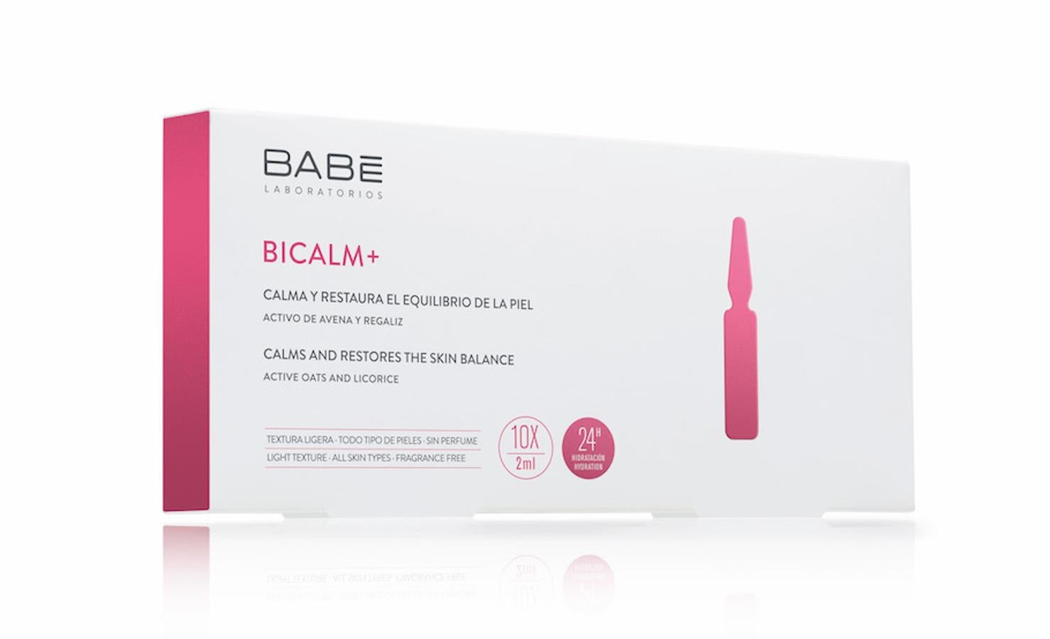 En formato de diez ampollas, o dos si quieres probar el producto, están pensadas aliviar y calmar las pieles más sensibles, ayudando a restaurar su equilibrio natural. Para su aplicación, se recomienda mezclar dos o tres gotas con la crema hidratante que se utilice a diario. (14,40 euros).