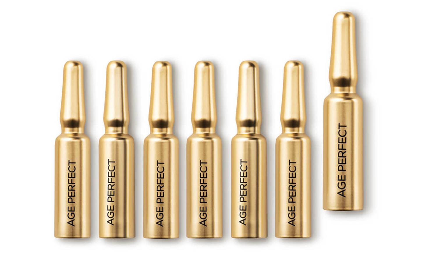 Este tratamiento de ampollas, de una semana, está pensado para pieles maduras, ya que, con la llegada de la menoupasia las pieles pierden colágeno de manera progresiva. Compuesta por fracciones de colágeno AA, cada ampolla contiene 10 veces los concentrados activos necesarios para hidratar la piel. (14,90 euros).