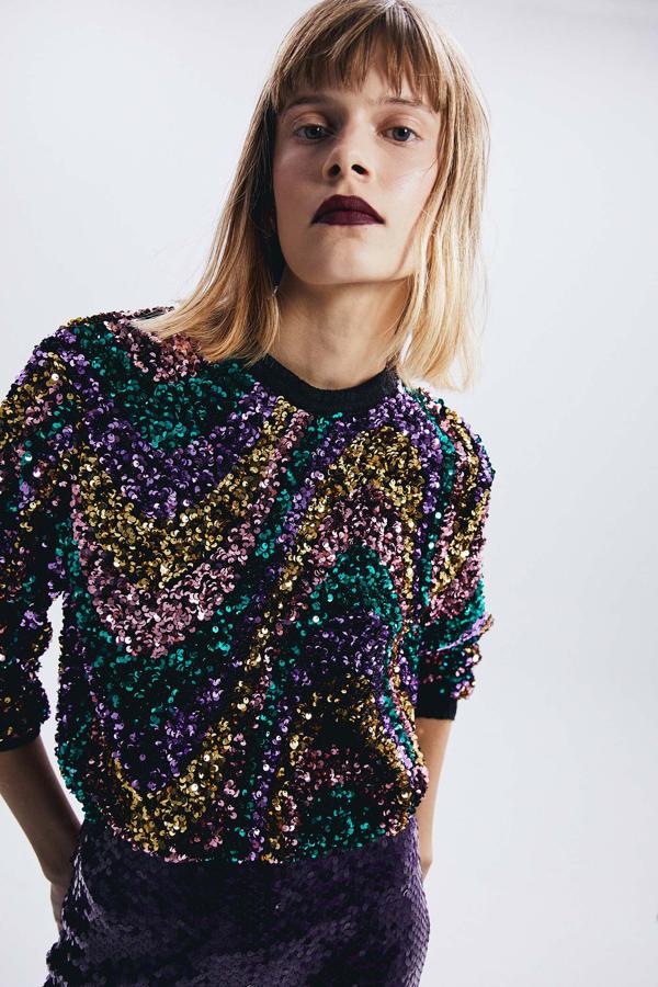 Cuerpo de lentejuelas multicolor (35,99 euros).