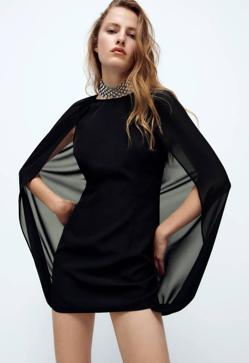 Imagen secundaria 2 - Vestidos con capa: la tendencia más elegante que arrasa en la alfombra roja y querrás llevar estas fiestas