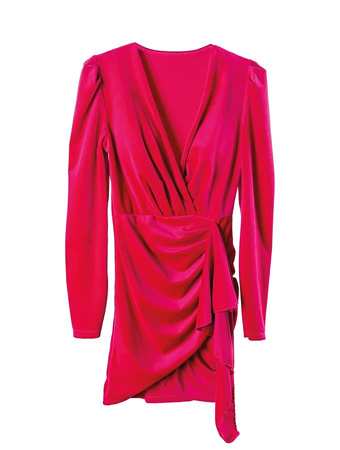 Vestido corto rosa, de Koker (39,99 euros).