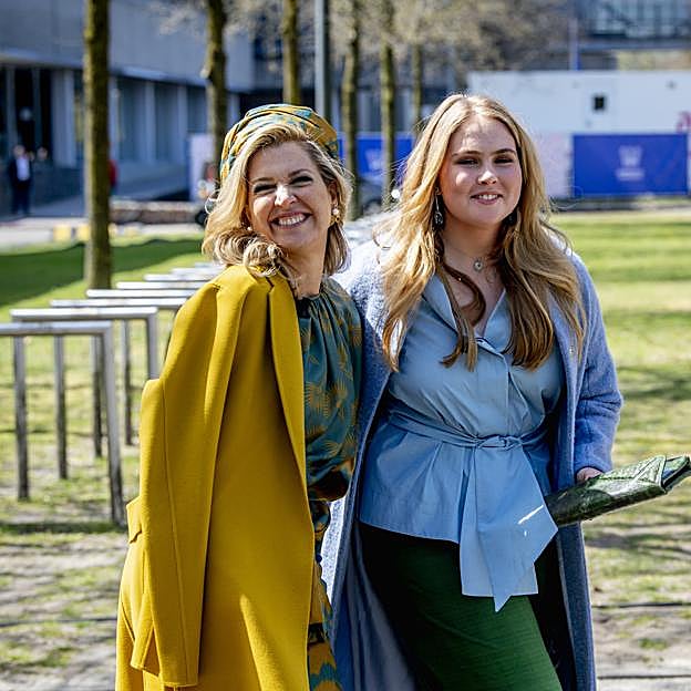 La princesa Catalina Amalia de Orange con su madre, la reina Máxima, a la que está muy unida.