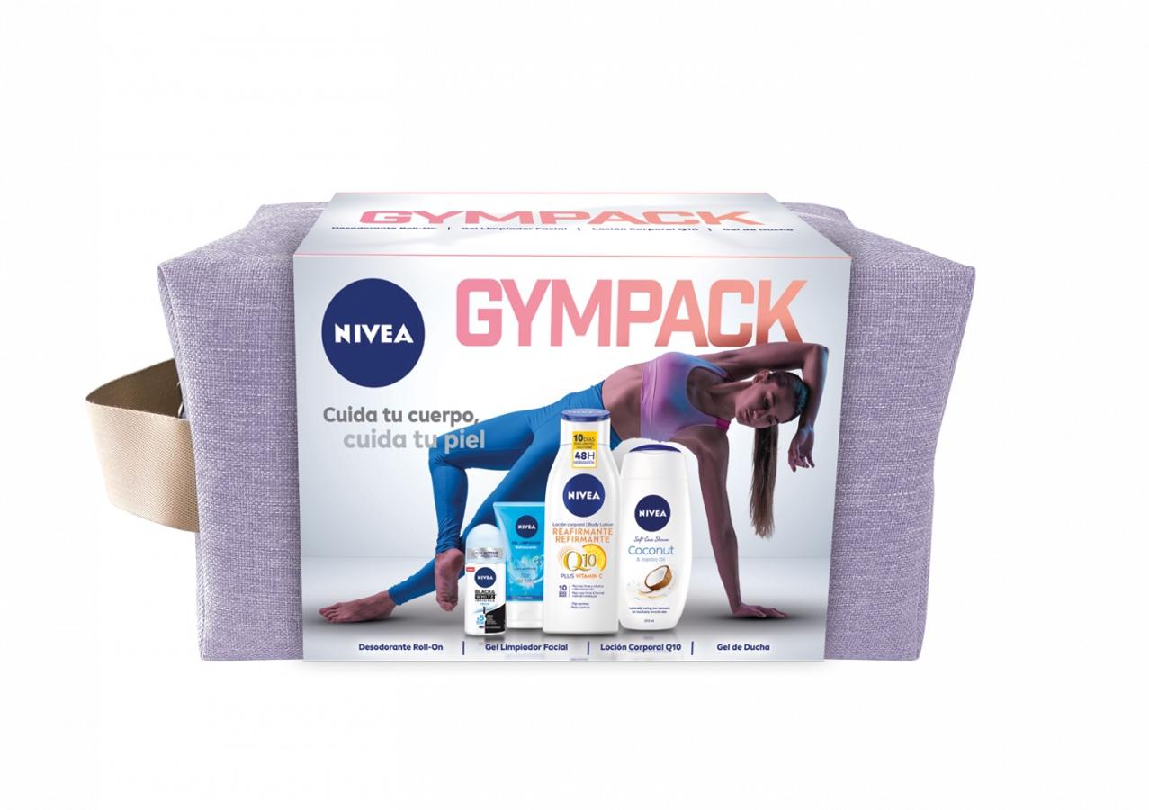 Si entre tus regalos se encuentra una amante del deporte, escoge el pack Gympack Femenino. Compuesto de gel de ducha, gel limpiador de rostro, desodorante y loción corporal, este set será el liado perfecto para cada entrenamiento. (10,95 euros).