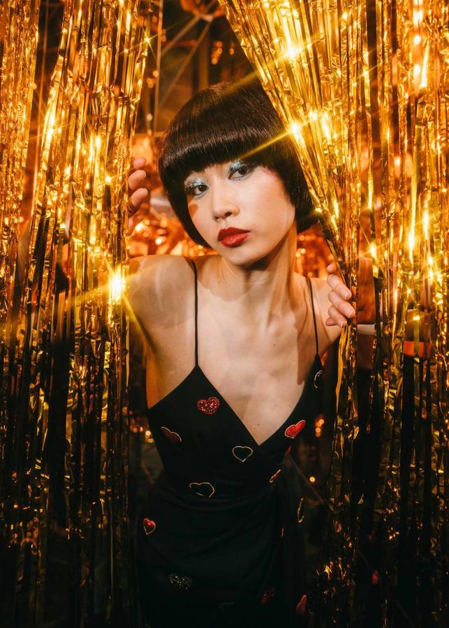 Vestido de Carolina Herrera.