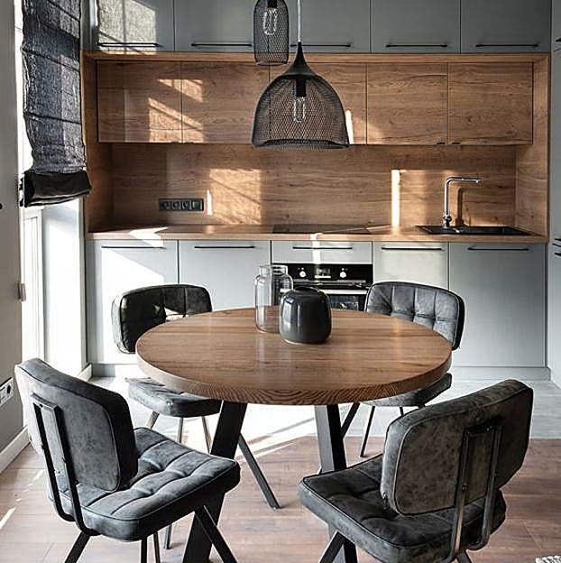 Imagen principal - Ideas bonitas y trucos fáciles de copiar para que tu cocina pequeña parezca el doble de grande