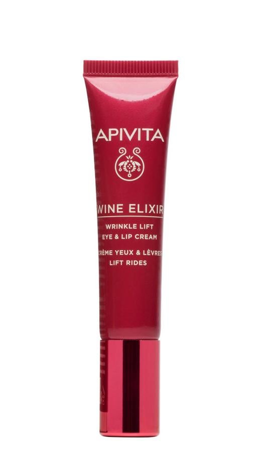 No nos podíamos olvidar de la Crema Antiarrugas con Efecto Lifting para el Contorno de Ojos y Labios de Apivita. Protege del estrés oxidativo y de las agresiones externas. Te costará 36 €.