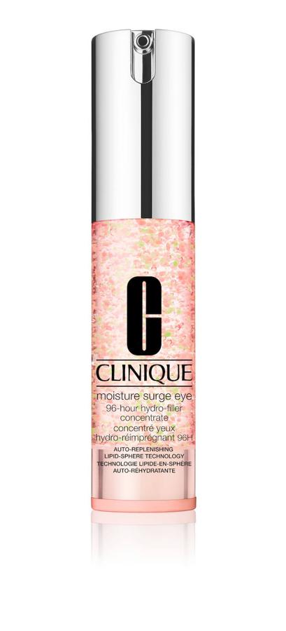 Terminamos con Moisture Surge Eye Tratamiento Concentrado Hidratante de Relleno para el Contorno de Ojos 96Hde Clinique. Hidrata, tensa e ilumina la piel al instante. Te costará 38 €.